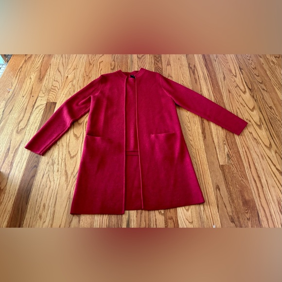 Eileen Fisher 2 piece twin set. 100% wool. Burgundy. Petite Medium. - Picture 1 of 13